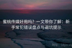 蜜桃传媒好用吗？一文带你了解：新手常犯错误盘点与避坑提示