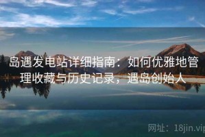 岛遇发电站详细指南：如何优雅地管理收藏与历史记录，遇岛创始人