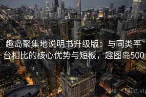 趣岛聚集地说明书升级版：与同类平台相比的核心优势与短板，趣图岛500