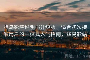 蜂鸟影院说明书升级版：适合初次接触用户的一页式入门指南，蜂鸟影站