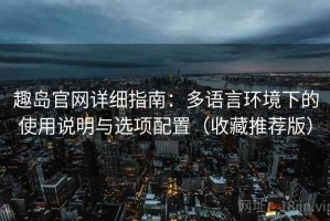 趣岛官网详细指南：多语言环境下的使用说明与选项配置（收藏推荐版）