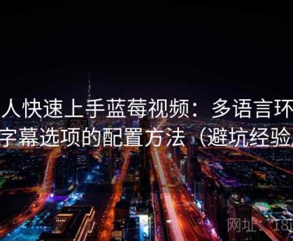 懒人快速上手蓝莓视频：多语言环境与字幕选项的配置方法（避坑经验版）