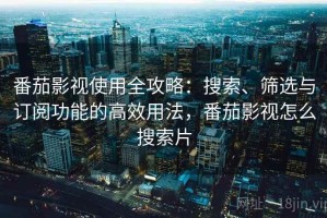 番茄影视使用全攻略：搜索、筛选与订阅功能的高效用法，番茄影视怎么搜索片