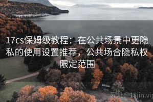 17cs保姆级教程：在公共场景中更隐私的使用设置推荐，公共场合隐私权限定范围