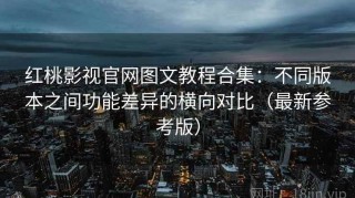 红桃影视官网图文教程合集：不同版本之间功能差异的横向对比（最新参考版）