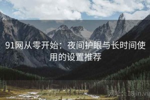 91网从零开始：夜间护眼与长时间使用的设置推荐