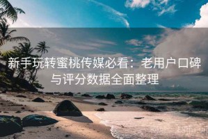 新手玩转蜜桃传媒必看：老用户口碑与评分数据全面整理