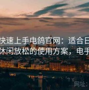 懒人快速上手电鸽官网：适合日常追更与休闲放松的使用方案，电手什么