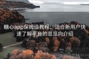 糖心app保姆级教程：适合新用户快速了解平台的总览向介绍