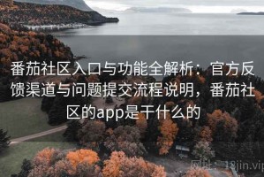 番茄社区入口与功能全解析：官方反馈渠道与问题提交流程说明，番茄社区的app是干什么的
