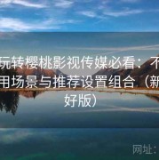 新手玩转樱桃影视传媒必看：不同人群使用场景与推荐设置组合（新手友好版）