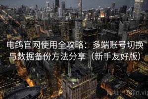 电鸽官网使用全攻略：多端账号切换与数据备份方法分享（新手友好版）