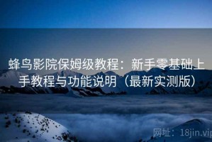 蜂鸟影院保姆级教程：新手零基础上手教程与功能说明（最新实测版）