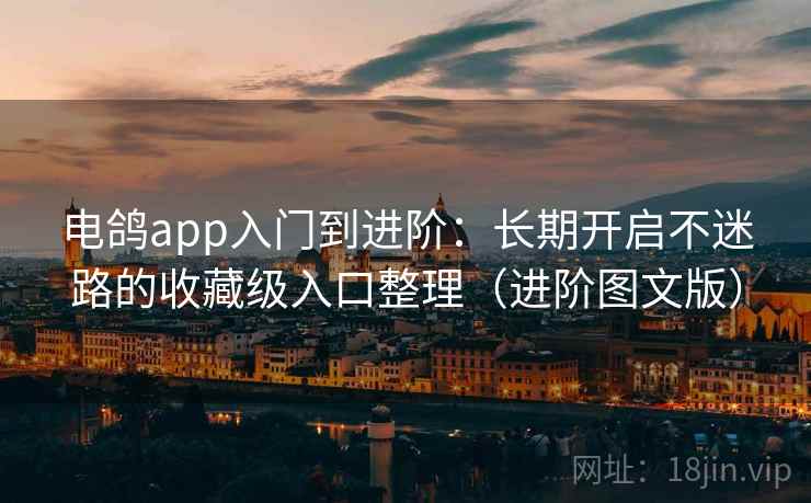 电鸽app入门到进阶：长期开启不迷路的收藏级入口整理（进阶图文版）