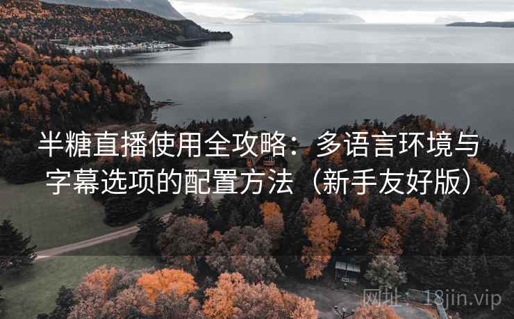 半糖直播使用全攻略：多语言环境与字幕选项的配置方法（新手友好版）