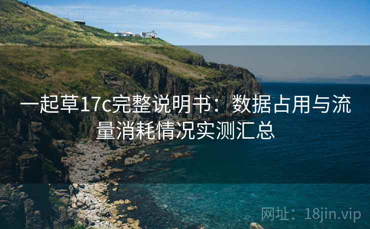 一起草17c完整说明书：数据占用与流量消耗情况实测汇总