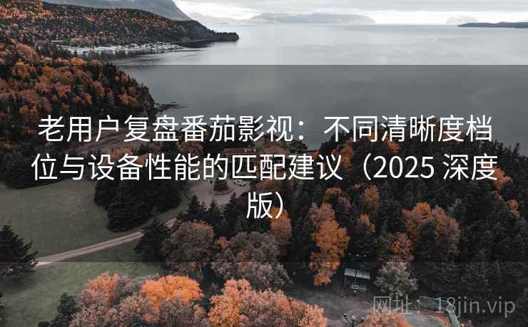 老用户复盘番茄影视：不同清晰度档位与设备性能的匹配建议（2025 深度版）
