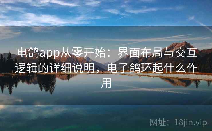 电鸽app从零开始:界面布局与交互逻辑的详细说明,电子鸽环起什么作用 电鸽app从零开始:界面布局与交互逻辑的详细说明,电子鸽环起什么作用