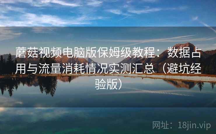 蘑菇视频电脑版保姆级教程:数据占用与流量消耗情况实测汇总(避坑经验版) 蘑菇视频电脑版保姆级教程:数据占用与流量消耗情况实测汇总(避坑经验版)