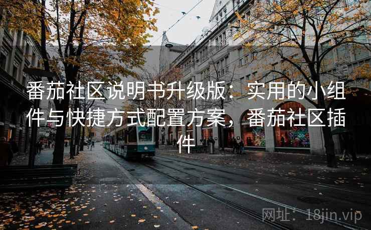 番茄社区说明书升级版：实用的小组件与快捷方式配置方案，番茄社区插件